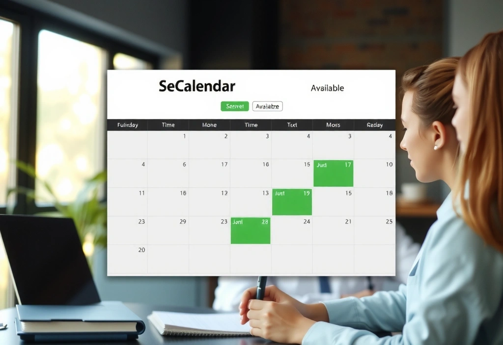 Calendrier de réservation en ligne